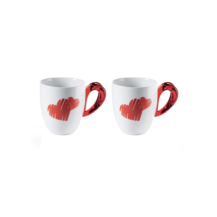 Set of 6 Coffee Cups Guzzini Sugar Bowl Love Heart Series Saucers Teaspoons  New -  Australia