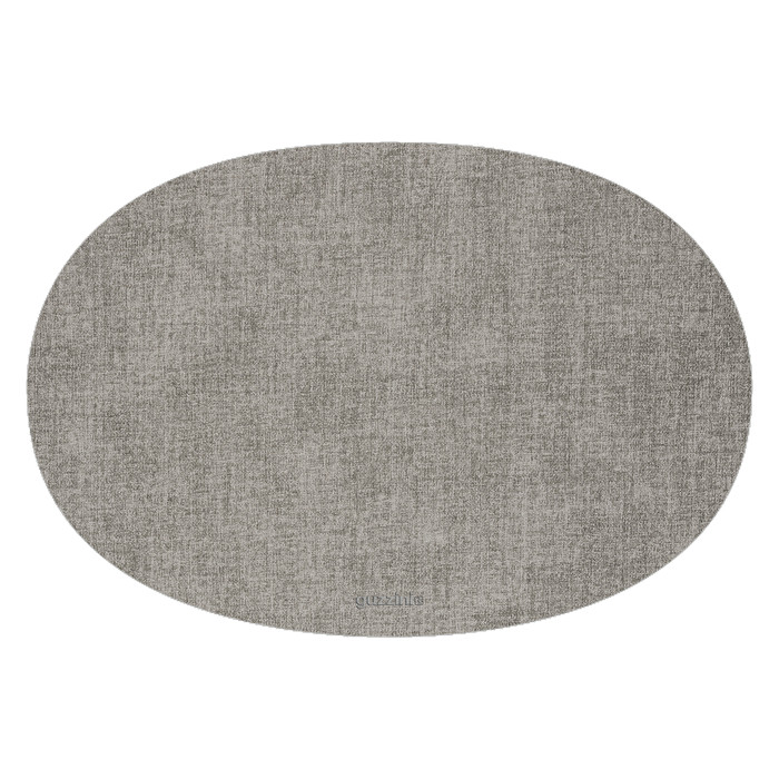 Oval Silicone Placemat | Large | Grey Meow