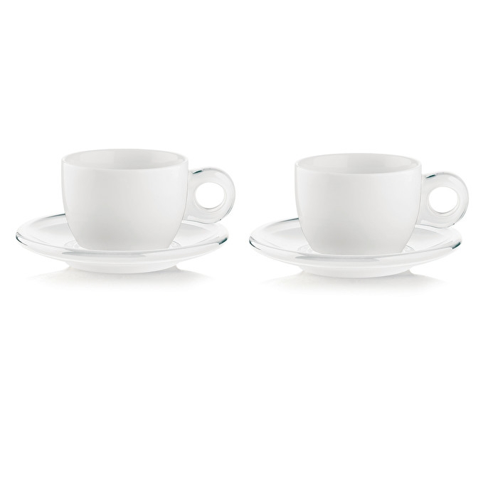 Cups- Cappuccino Cup and Saucer - Set of 2
